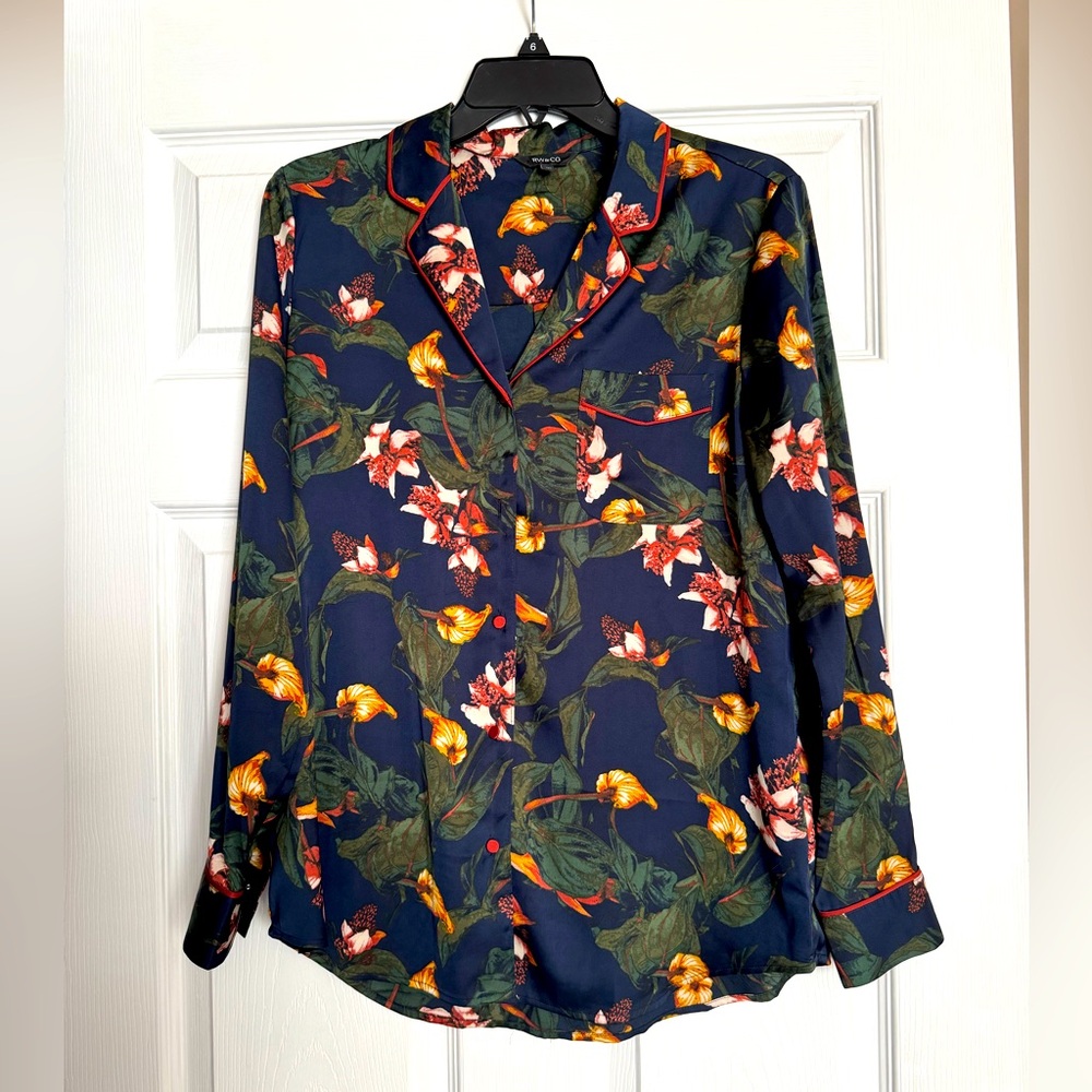 Floral Button Up Blouse